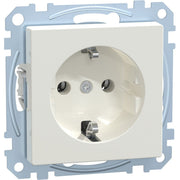 Merten - Steckdose SCHUKO-Steckdose pws/gl MEG2301-0319 mit Steckklemme