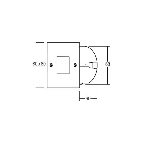 Brumberg Leuchten - Orientierungsleuchte LED-Wand-EB-Leuchte eds 0P3930WW 1xPower-LED 1W wws