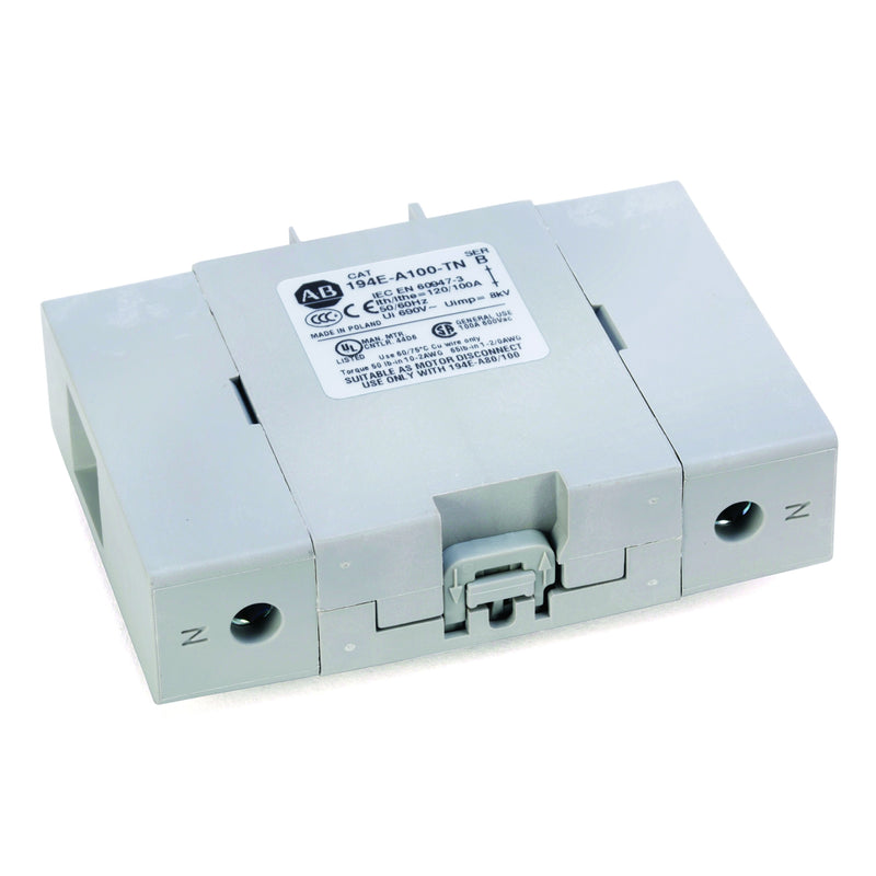 Rockwell - Neutralleitertrenn-Reihenklemme N-KLEMME 80/100A F.194E-A 194E-A100-TN