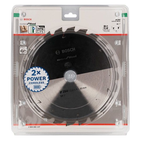 Bosch - Kreissägeblatt PRO Wood cordless 2608842237 Kreissägeblatt 254 x