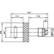 Telegärtner - Koax-Kupplung Adapter BNC-FME (F-F) 100023651 − 5 Stück