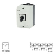 Eaton - Lastschalter Umschalter T3 32A Aufbau T3-3-15543/I2 rastend o. 0-Stell