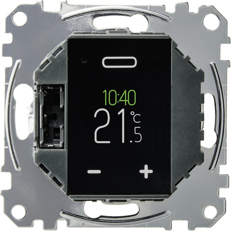Merten - Raumthermostat Temperaturregler-Einsatz MEG5776-0000 mit Touch-Display