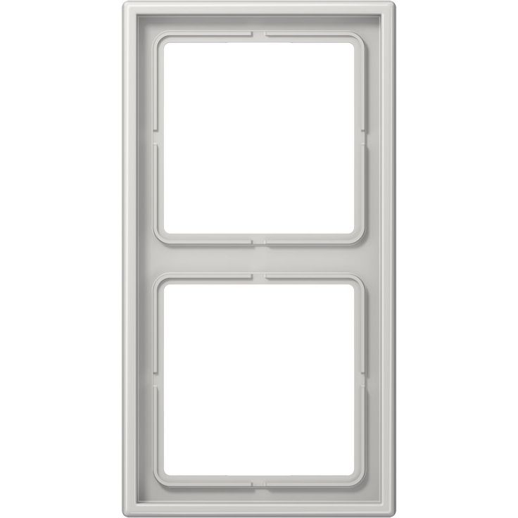 Jung - Abdeckrahmen Rahmen 2-fach lgr LS 982 LG waage/senkrecht