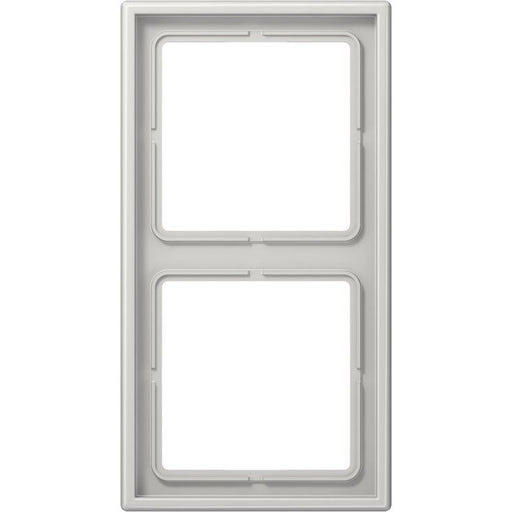 Jung - Abdeckrahmen Rahmen 2-fach lgr LS 982 LG waage/senkrecht