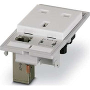 Phoenix Contact - Frontplatte (Schaltschrank) Datenfrontplatte VSFPSDGBRJ456ABUBU Steckdose inkl.RJ45
