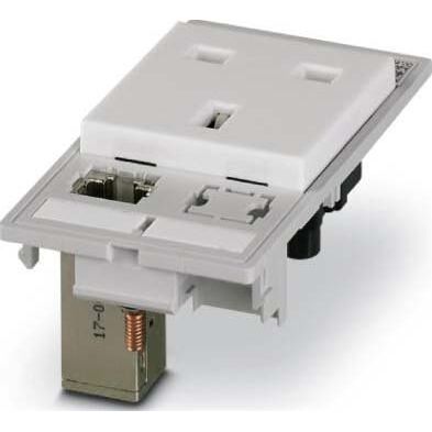 Phoenix Contact - Frontplatte (Schaltschrank) Datenfrontplatte VSFPSDGBRJ456ABUBU Steckdose inkl.RJ45
