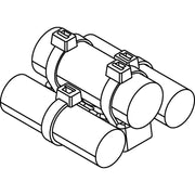 HellermannTyton - Befestigungssockel und -element für Kabelbinder Kabelhalter S3CBM8PA6GF30BK 70x46mm sw − 500 Stück