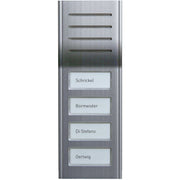 TCS Tür Control - Türstation für Türkommunikation Audio Außenstation ASX13004-0010 4Tasten 1-reih.AP si