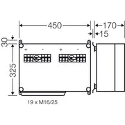 Hensel - Dose, Gehäuse für Montage auf der Wand/Decke PV-GAK, m. Sicherung Mi PV 3311 6xPV-String auf 1xWR