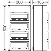 Hensel - Installationskleinverteiler Automatengehäuse Mi 1445 48TE