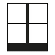 Jung - Abdeckung/Bedienelement für Installationsschalterprogramme Tastensatz 4-fach ws A 404 TSA komplett − 1 Stück