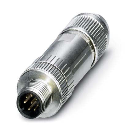 Phoenix Contact - Rundsteckverbinder, feldkonfektionierbar (Industriesteckverbinder) Bussystem-Steckverbinder SACC-M12MS- #1429130 Stecker gerade 6p.