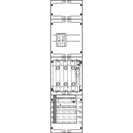 ABN - Zählerfeld Wandlerfeld W17X632N 200A SAS40mmCU-Lasch