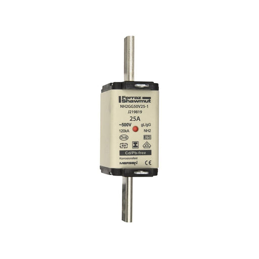 Mersen - Messersicherung Sicherungseinsatz NH Sond. NH12GG50V40-1 gG Gr.1 40A SGL KM − 3 Stück