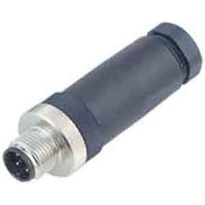Binder - Rundsteckverbinder, feldkonfektionierbar (Industriesteckverbinder) Kabelstecker 99 0429 57 04 4-polig,Serie 713