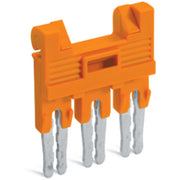 WAGO - Querverbinder/Brücker für Reihenklemme Brücker 3-fach 282-433/100-000 isoliert,orange − 10 Stück