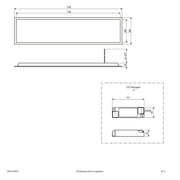 EVN Lichttechnik - Decken-/Wandleuchte LED-Einbaupanel BPDU12300102