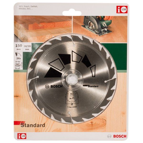 Bosch - Kreissägeblatt STANDARD D= 2609256806 150 mm Bohrung= 20