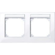 Merten - Abdeckrahmen M-PLAN-Rahmen 2f. 514225 beschriftbar, waager