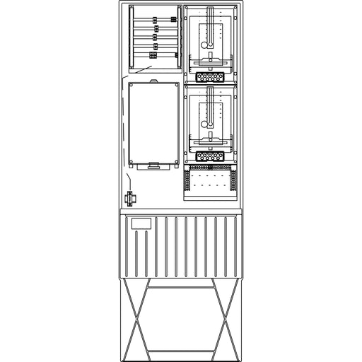 Elsta Mosdorfer - Zähler-Komplettschrank Zähleranschlusssäule ZS322.S4 A320 S4 2Z 3.HZ