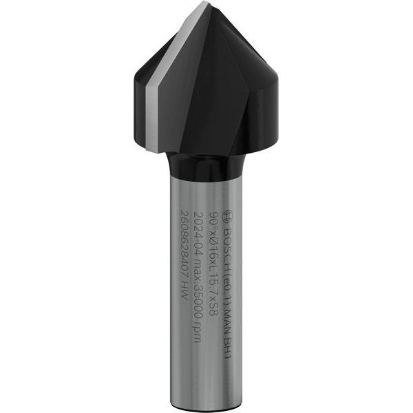 Bosch - Fräser PRO V-Nutfräser, 90° 2608628407 x 16, Schaft 8 mm