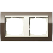 Gira - Abdeckrahmen 2fach 0212761 klar braun