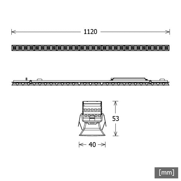 LTS Licht&Leuchten - Lichtleiste LED-Lichteinsatz LK-CH 045.285#665612 840, DALI, sw