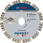 Bosch - Trenn-/Schleifscheibe Diamanttrennscheibe 2608602653 PRO Concrete