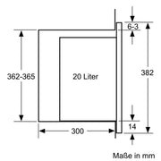 Bosch - Mikrowellengerät EB-Mikrowelle BFL524MW0 Serie6