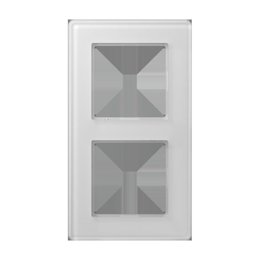 Jung - Abdeckrahmen Glasrahmen 2fach AV 582 GLM WW alpinweiß (Glas) − 1 Stück by Jung
