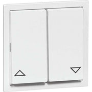 Peha - Abdeckung/Bedienelement für Installationsschalterprogramme Tastaufsatz 2-fach rws D 20.425.02 JR für UP-JR-Empfänger