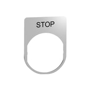 Schneider Electric - Tastenplatte für Befehls- und Meldegeräte Schildträger 30x40mm ZBYM2304 − 10 Stück