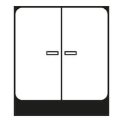 Jung - Abdeckung/Bedienelement für Installationsschalterprogramme Wippe CD 102 KO5 SW f.Serientaster KO
