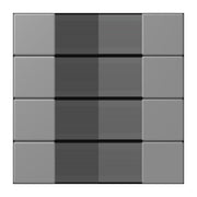 Jung - Abdeckung/Bedienelement für Installationsschalterprogramme Tastensatz 4fach LC 504 TSA 203 gris 31