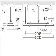 Zumtobel Group - Decken-/Wandleuchte LED-Pendelleuchte CLEVO ID #42929393 3000K