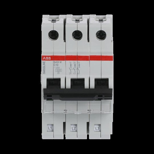 ABB Stotz S&J - Leitungsschutzschalter S403M-C10 10A C 3p