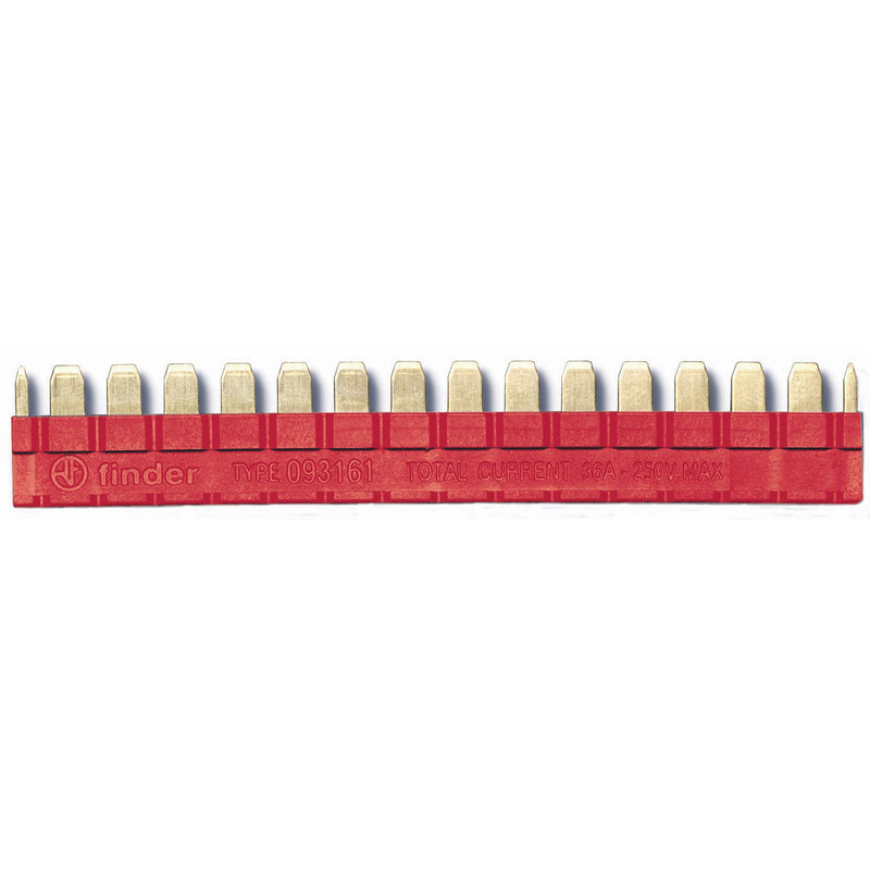 Finder - Zubehör/Ersatzteile für Schaltrelais Kammbrücke 093.16.1 rot − 10 Stück
