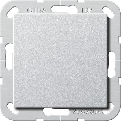 Gira - Installationsschalter Wippschalter Aus 20A 283626 alu