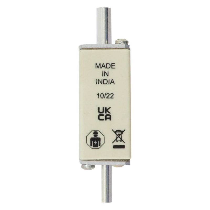 Eaton - Messersicherung Sicherungseinsatz Nieders. NH FUSE 25#25NHG000B 25A AC 500V 120kA − 3 Stück