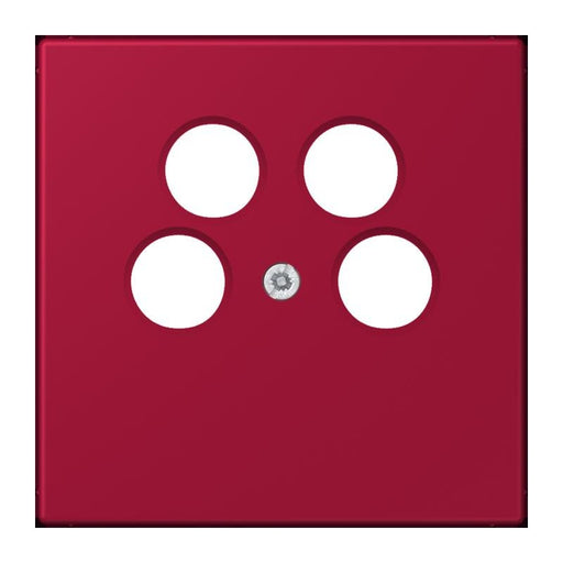 Jung - Einsatz/Abdeckung für Kommunikationstechnik Abdeckung für SAT-TV LC 990-4 SAT2 229 rouge carmin (32100)