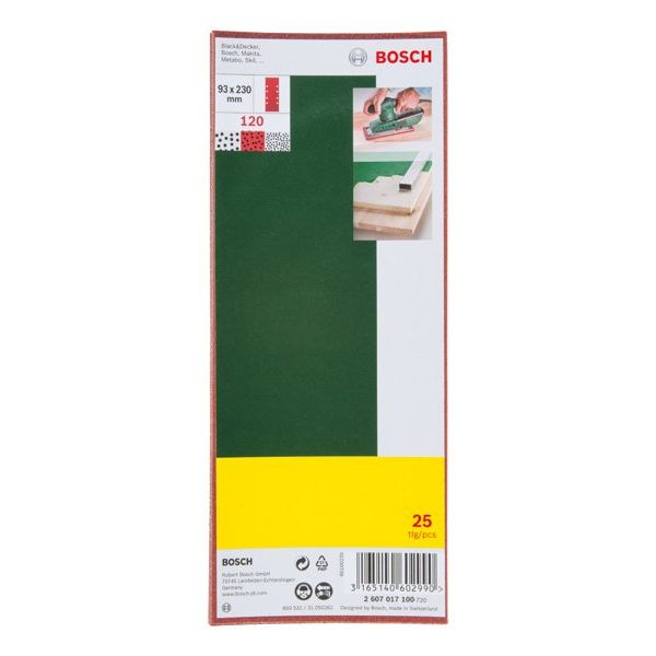 Bosch - Schleifpapierset Schleifblatt-Set für 2607017100 Schwingschleifer 8