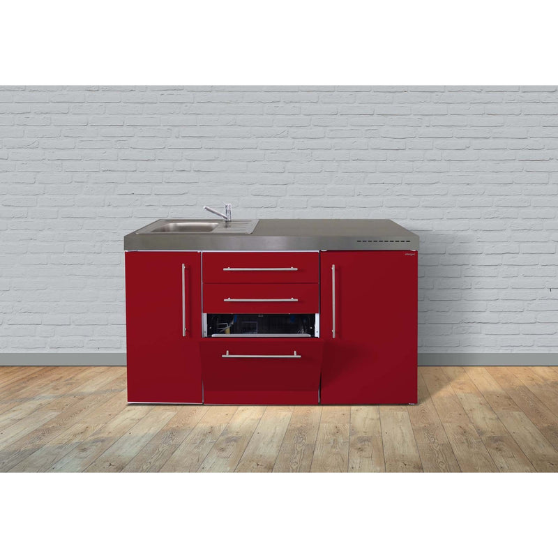 Stengel - Mini-Küche Miniküche Premiumline MPGSBR150KSGSKSreBli Bordeauxrot