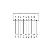 WAGO - Modularer Steckverbinder Übergabebaustein 289-175/790-108 für Ethernet RJ-45 − 1 Stück