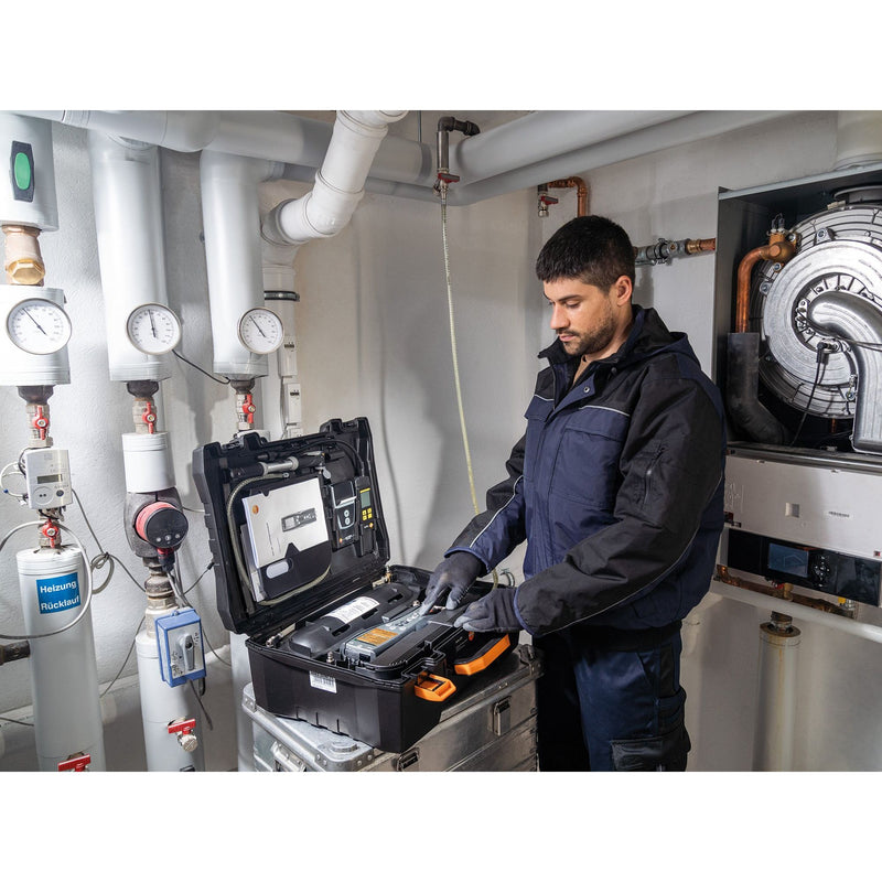 Testo - Differenzdruckmeßgerät Druck-Leckmengenmessgerät 0563 3240 70 Basis Set 324 Gas+Wa