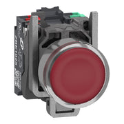 Schneider Electric - Drucktaster, Komplettgerät Leuchtdruckt. Rt 1S 1Ö XB4BW34B55 24V 22Mm Push In