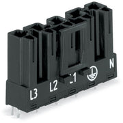 WAGO - Leiterplattensteckverbinder Stecker für Leiterplatten 770-815 5-polig,schwarz − 50 Stück