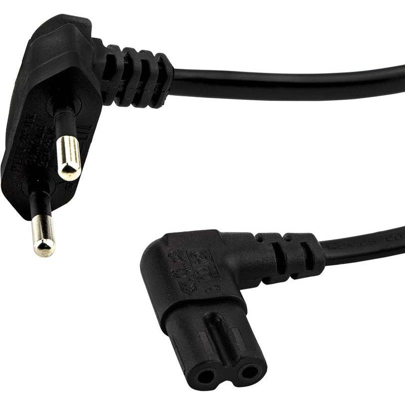 E+P Elektrik - Netzanschlussleitung Netzkabel gewinkelt NW 1 1,5m,sw
