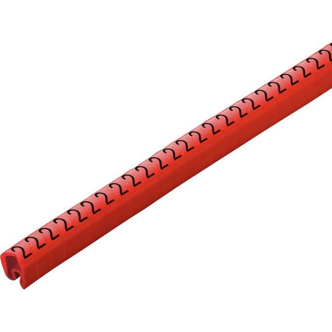 Weidmüller - Kabelmarkierungssystem Leitermarkierer CLI C2-4RT/SW 2 CD − 250 Stück