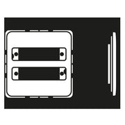 Jung - Einsatz/Abdeckung für Kommunikationstechnik Abdeckung aws CD 594-2 WW für Trapezsteckverb